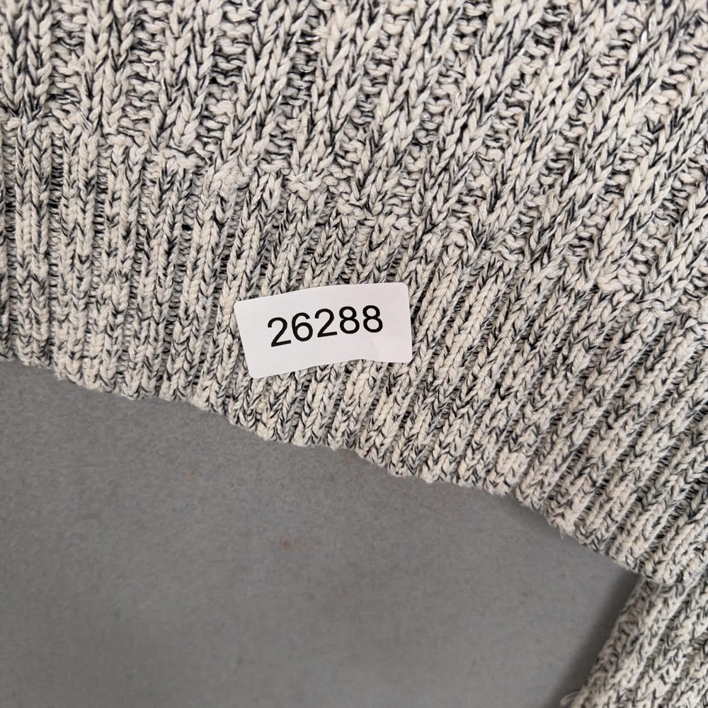 Free People Sweater Womens Large Gray Turtleneck Chunky Knit Comfy Cozy Pullover - Picture 12 of 12